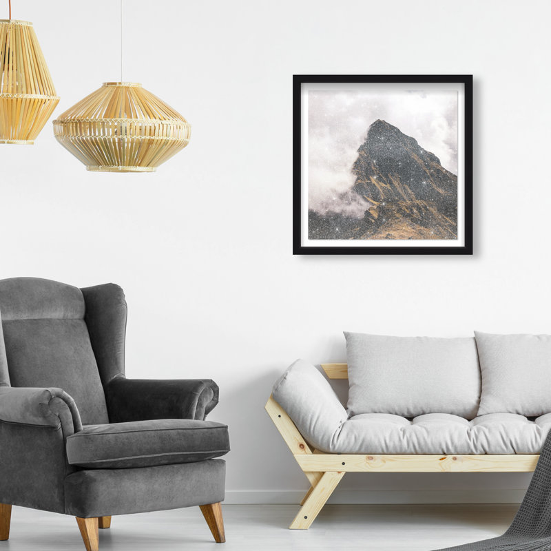 Touch The Clouds Print by Oliver Gal, 21.5" H x 21.5" W, Black Shadowbox