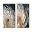 Plume blanche et bleue en spirale I - ensemble de 2 décorations murales géométriques abstraites-1535896737-1535896747