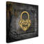 « grunge gold couronne lock », reproduction d’impression sur toile tendue-21936670
