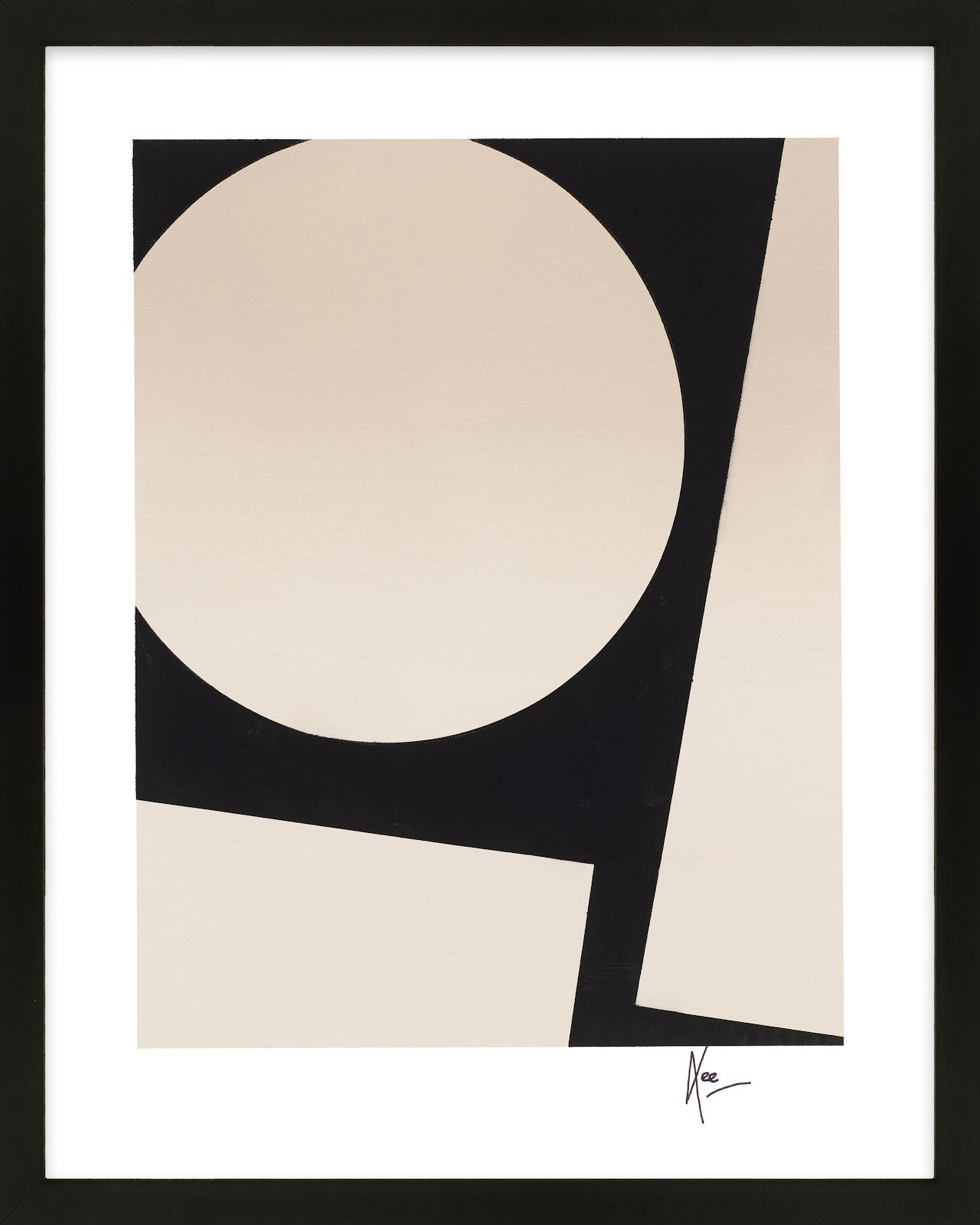 You And Me 2 by Lee Lessem, Black, 50" H x 40" W x 1.25" D