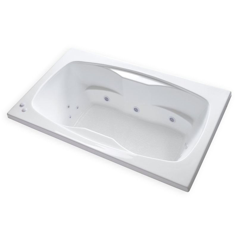 Baignoire de tourbillon à chute 72" x 42"