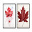 Red Maple Leaf Beauty I - ensemble de 2 décorations murales feuille d'érable-102577641-102577635