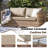 3-piece Outdoor Loveseat Cushion Set - 48x24 In,thick, Waterproof Patio Deep Seat Chair Cushions For 2-person Wicker Rocker,bench -all-weather For Porch, Garden-1962007629