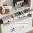 Coffee Bar Cabinet, 72 in Coffee Bar Hutch, Farmhouse Sideboard Buffet Cabinet with Adjustable Storage Shelf, LED Light/6 Hooks/3 Drawers-439533989