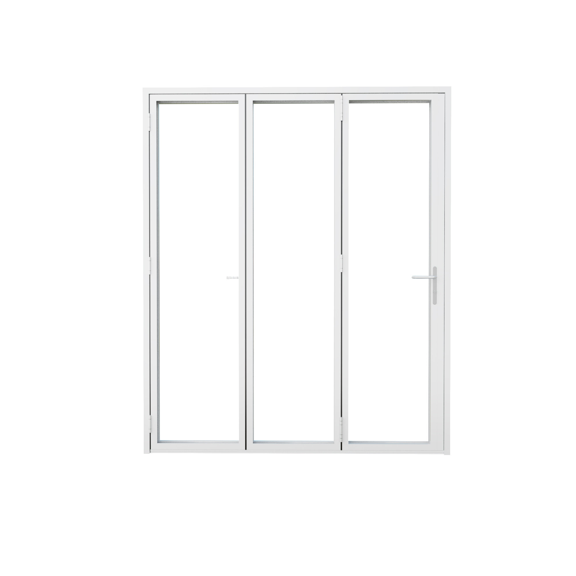 ARK DESIGN White Aluminum Folding Patio Door (3+0) Wayfair