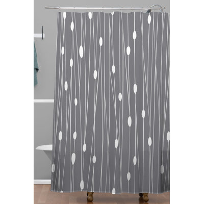 Rideau de douche simple/gris enchevêtré