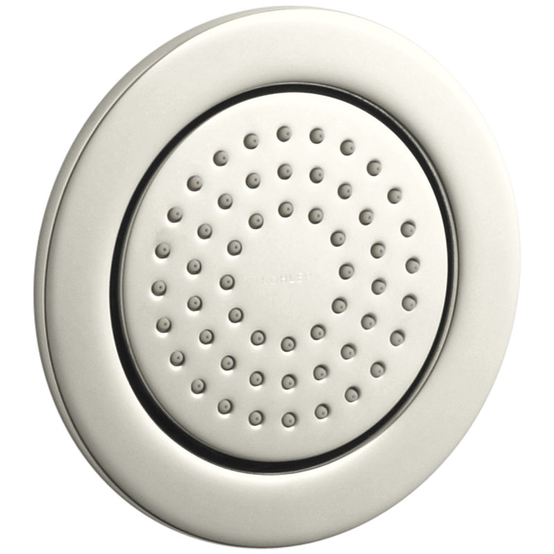 WaterTile Round Body Spray with Masterclean Spray Nozzle, Vibrant Polished Nickel