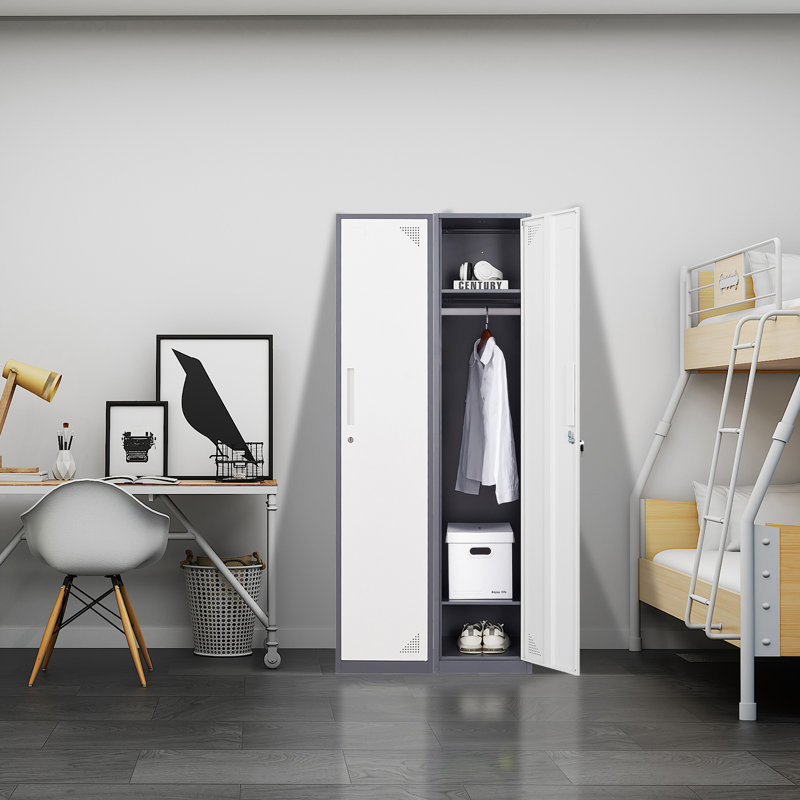 Casier de 15 po de largeur, Gris / blanc