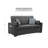 Cody Sleeper Sofa with 2 USB Charging Ports and Accent Pillows Gray Linen 70 Inches