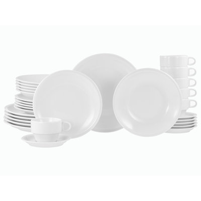 Milano Weiss Porcelain China Dinnerware Set Piece
