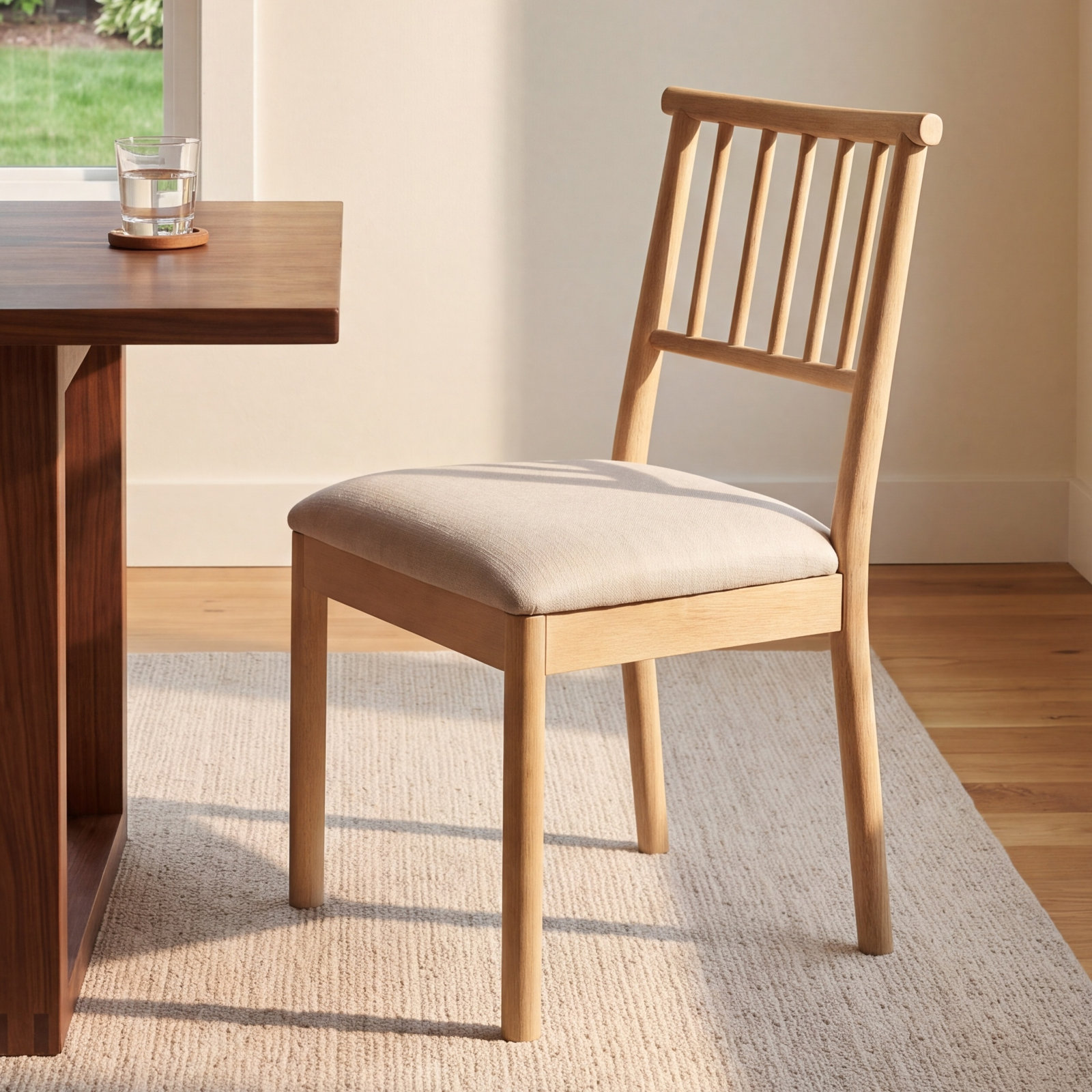 Wales Linen Dining Chair, Natural
