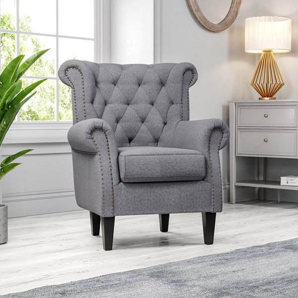 Three Posts Abrielle Upholstered Wingback Chair & Reviews | Wayfair.co.uk