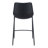 Upholstered Counter Stool with Steel Frame