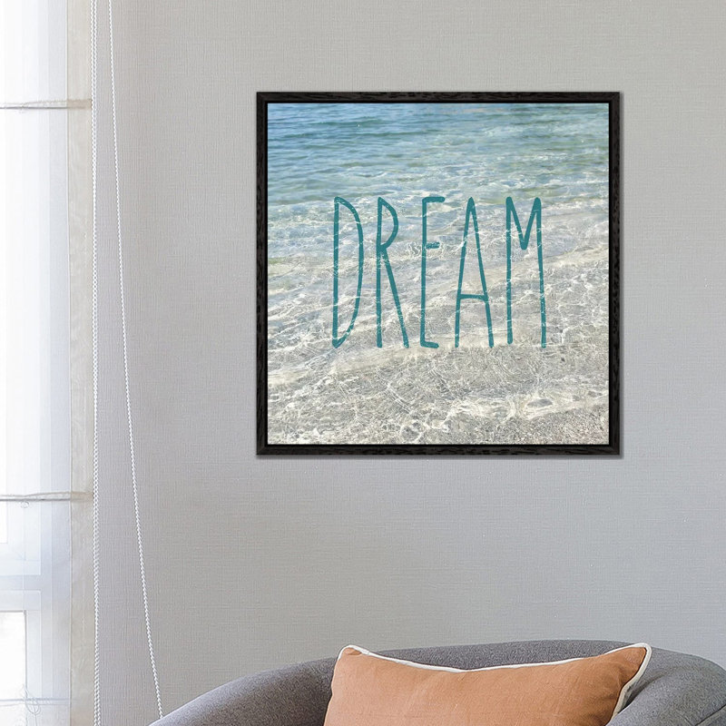 Dream In The Ocean 1 Piece Wall Art on Canvas, 66.04 cm H x 66.04 cm W, Black Framed