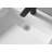 40 in. Wall-Mount or Countertop Bathroom with Classic Square Bowl Solid Surface-67799883