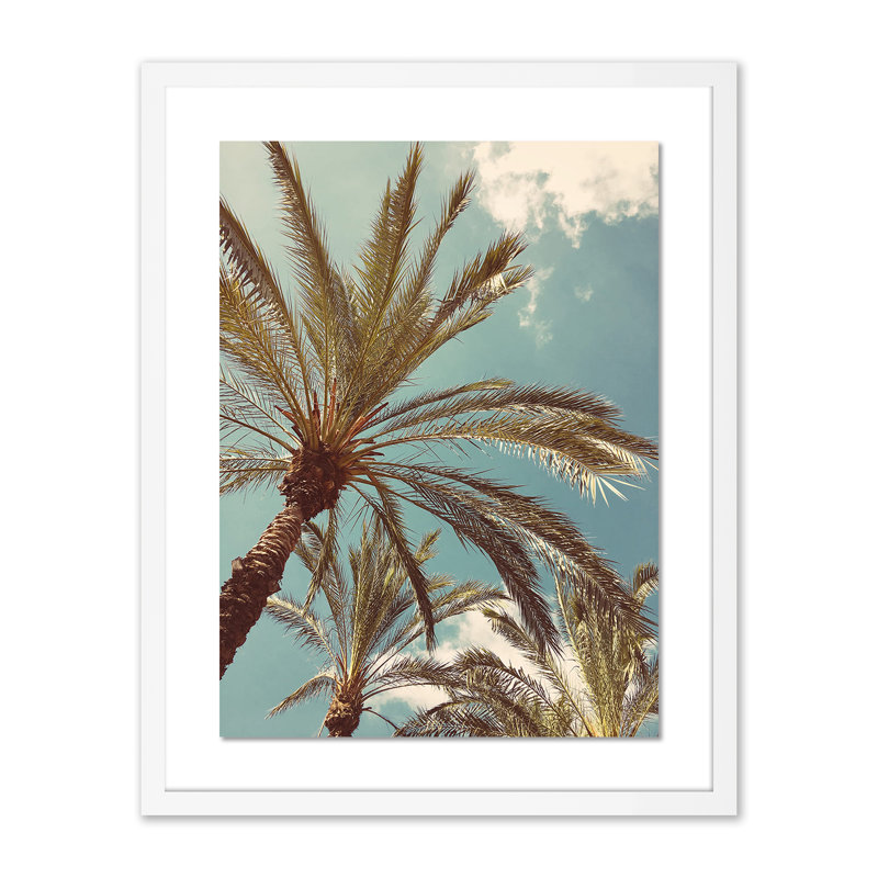 Palm II Print by Vitaliy Paykov, 24" H x 19" W x 1.5" D, White