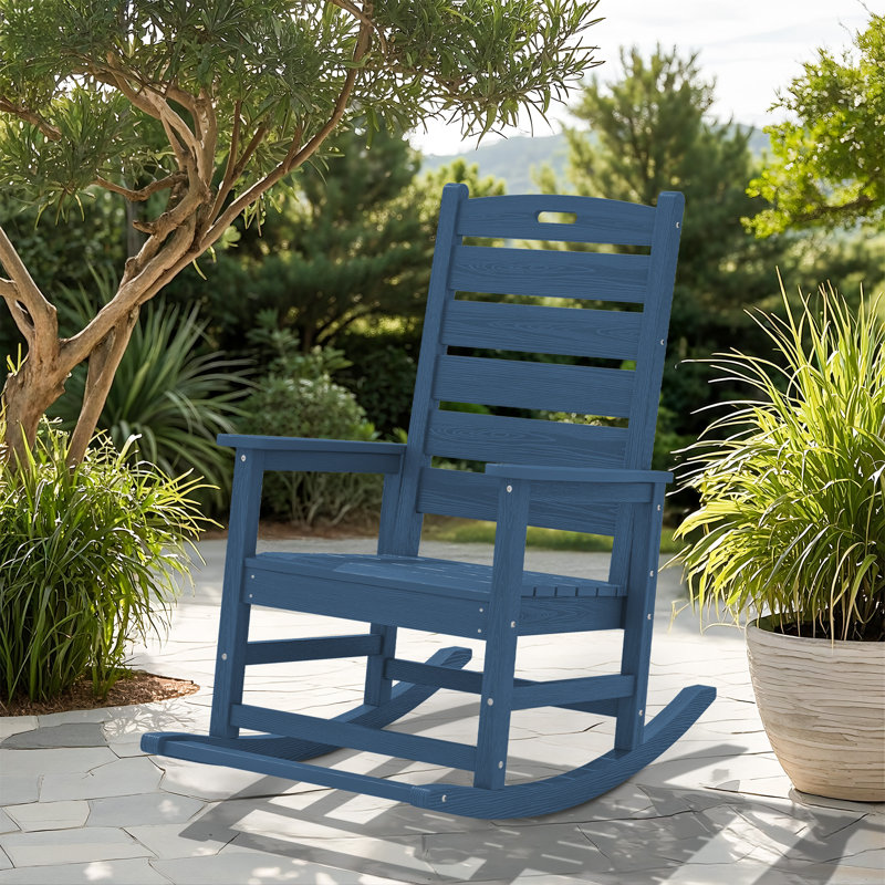Chaise berçante en PEHD Adirondack, Marine