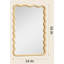 Miroir de meuble-lavabo 24 x 36 en bois ondulé