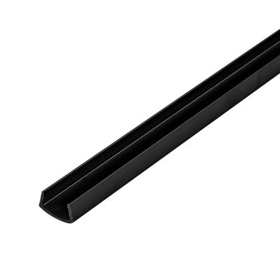 Outwater Plastics Gloss 1/2 Inch Rigid PVC UV Treated Plastic U Channel/C Channel 48 Inch Lengths