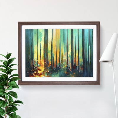 Captivating Abstract Forest Vol.4 - Framed Print