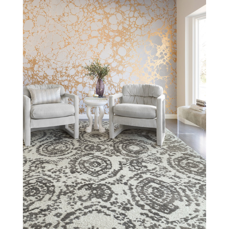 Cyrus Viscose Oriental Indoor Rug, Rectangle 9'6" x 13'6"