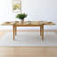  Ensemble de salle à manger extensible en bois naturel avec 6 chaises rembourrées-133872147