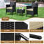 Argonne 2 Seater Rattan Conversation Set-172367421