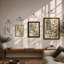 Flowering Branches In White Botanical - Print-923357953-923357954