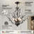 Darcey 4 - Light 18"W Unique Traditional Empire Chandelier with Crystal Accents & Black Metal Frame for Dining Room or Living Room-18529138