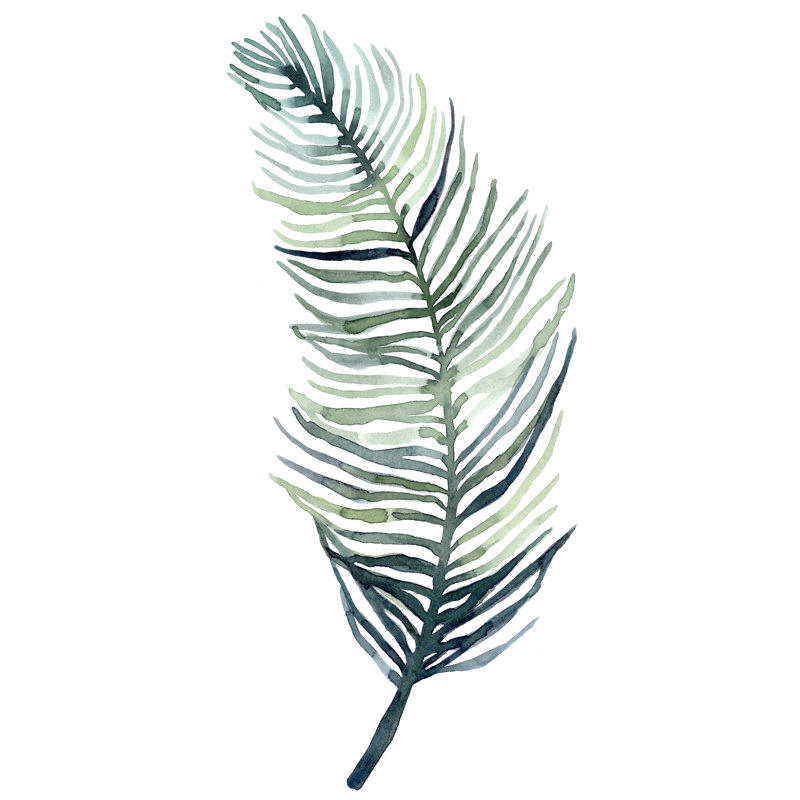 Palm Leaves II by Emma Scarvey - Wrapped Canvas Painting, 122cm H x 81cm W