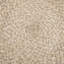Pouf rond de 18 pouces de largeur en jute et coton tissés à la main gris et naturel