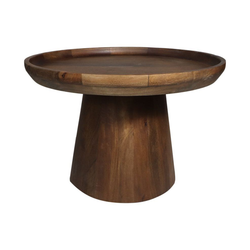 Copenhagan Solid Wood Coffee Table, 40cm H x 60cm L x 60cm W, Brown