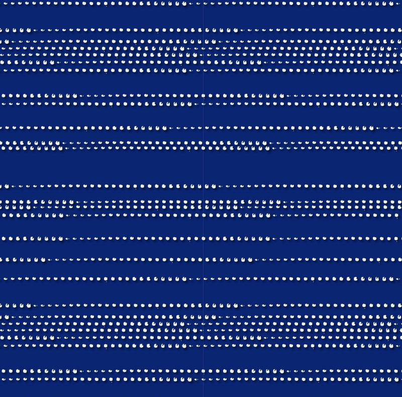 Morse Code Metallic Wallpaper Roll by Jamie Graney, Navy/Coconut