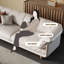 Causeuse-coussin modulaire en cuir véritable blanc crème-1655295876