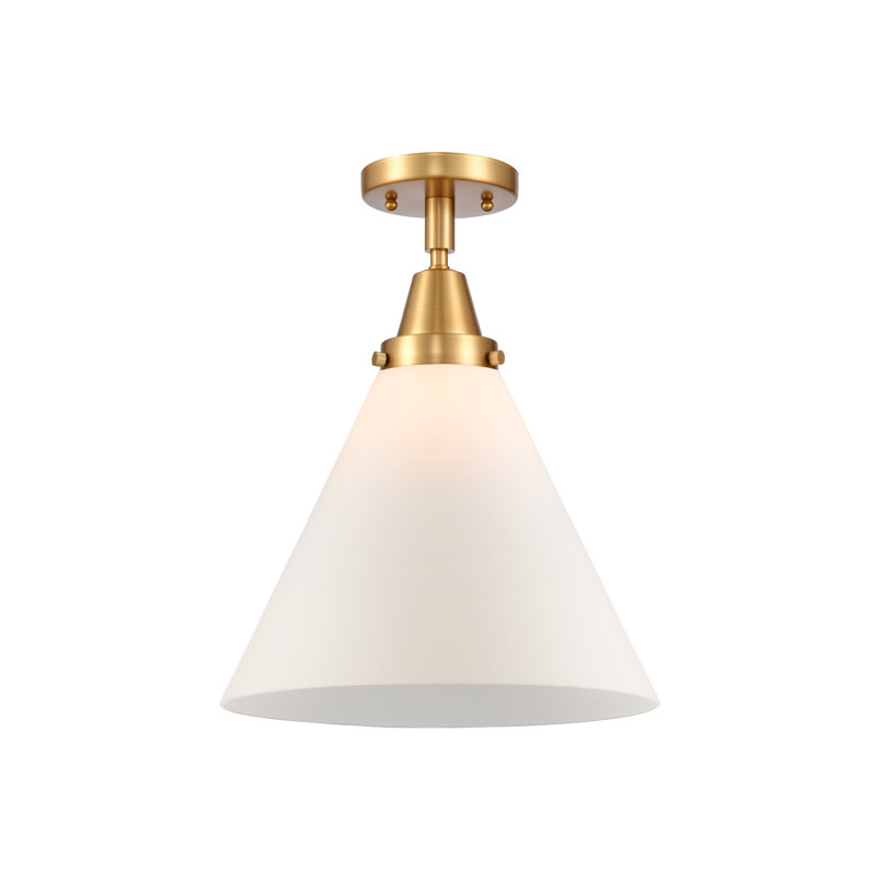 Plafonnier en verre, Ampoule non incluse, Oui, Or satiné