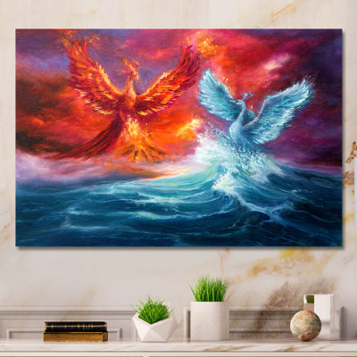 Water and Fire Fights - Reproduction de photo sur toile