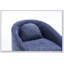 Fauteuil de salle à manger en chenille avec coussin de dossier et roues universelles pour plus de confort et de commodité-338324356