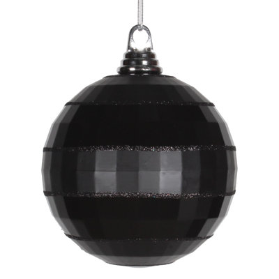 Shiny and Matte Mirror Ball Christmas Ornament