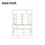 Meuble-lavabo 24 po avec lavabo, armoire en MDF avec structure en bois massif, 1 tiroir divisé et 2 portes à fermeture douce avec double tablette sur la porte, meuble-lavabo autoportant-609347464