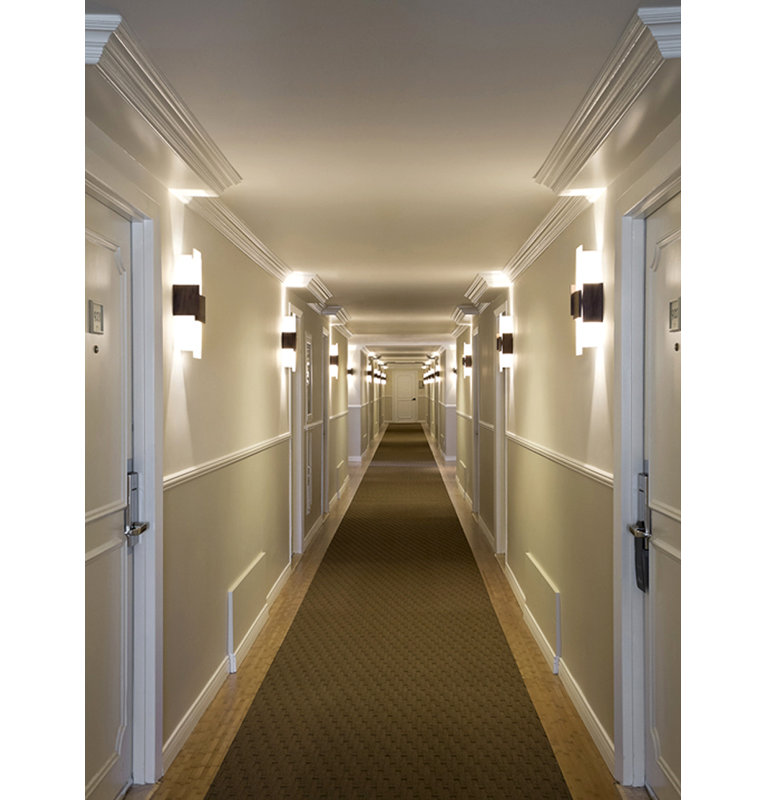 Acuo 2 - Light Flush Mounted Sconce, Dark Stained Walnut