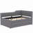 Upholstered Daybed with Trundle and Three Drawers-102401768-102401767