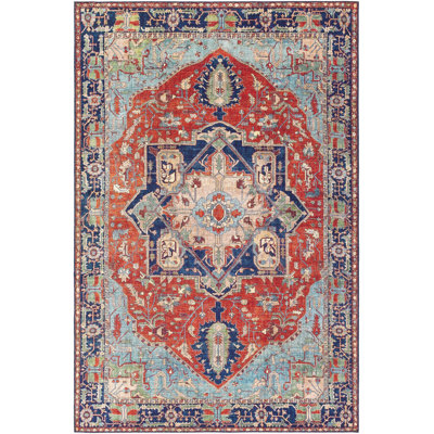 Tapis oriental rouge / bleu Burleigh