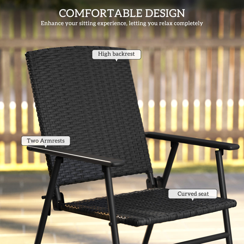 Folding Patio Dining Armchair