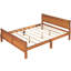 Lit plateforme en bois Marian avec tête de lit et support à lattes en bois, cadre de lit avec tête de lit -102792607-123034782