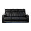 Canapé inclinable Fortuner de style moderne avec revêtement en bois et fonction de massage inclus - noir Identique à B009P287715 (inventaire CA)-584778614