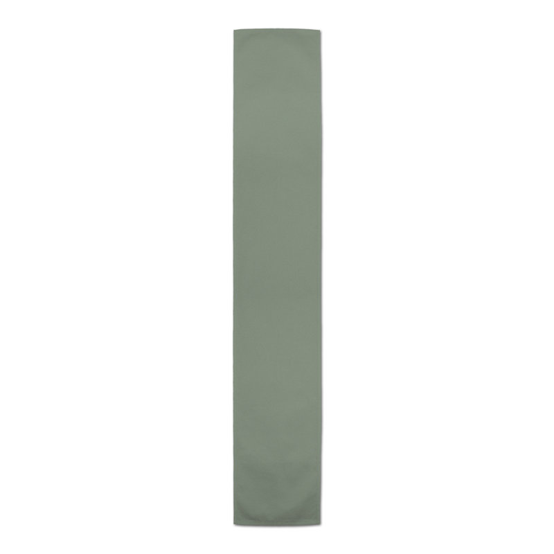 Costantina Rectangle Polyester Table Runner, 16" D x 72" L, Green