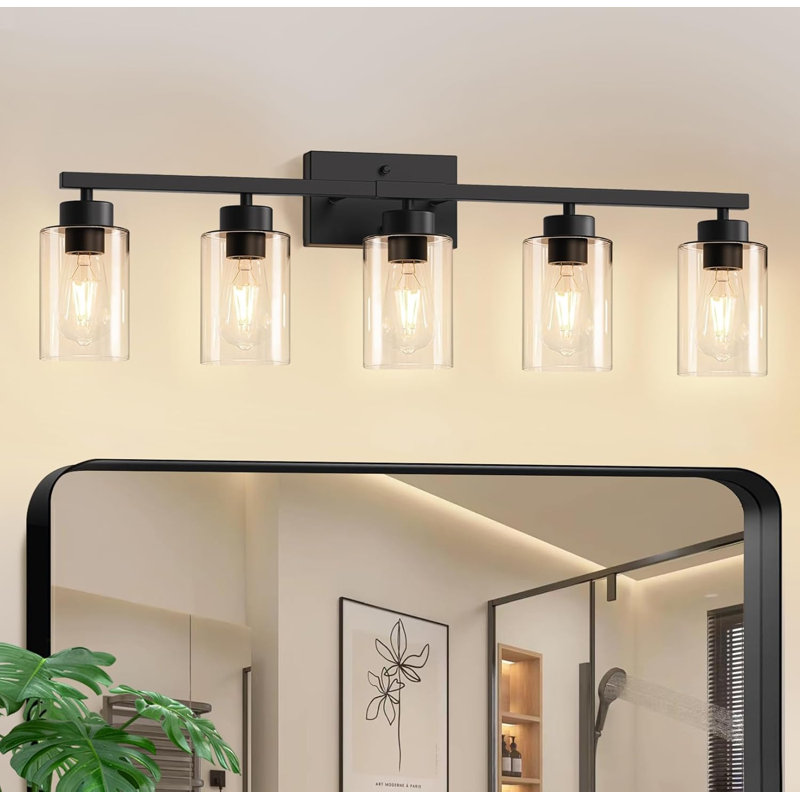 5 Light Black Vanity Lights