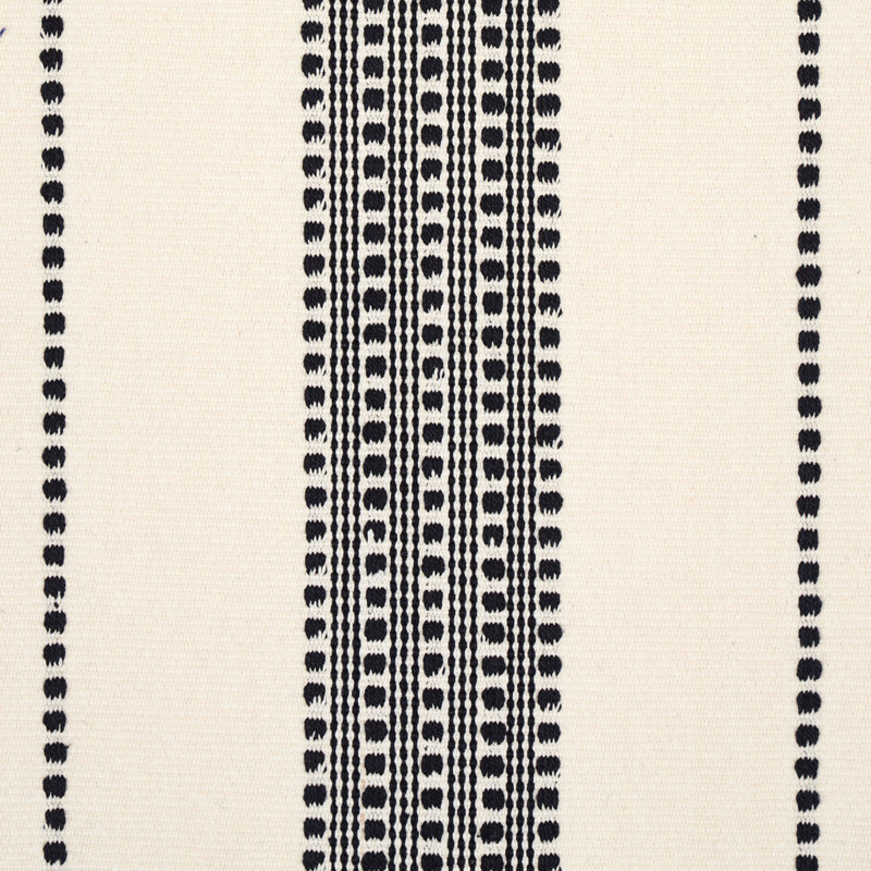 Tissu à rayures Lubeck, Noir