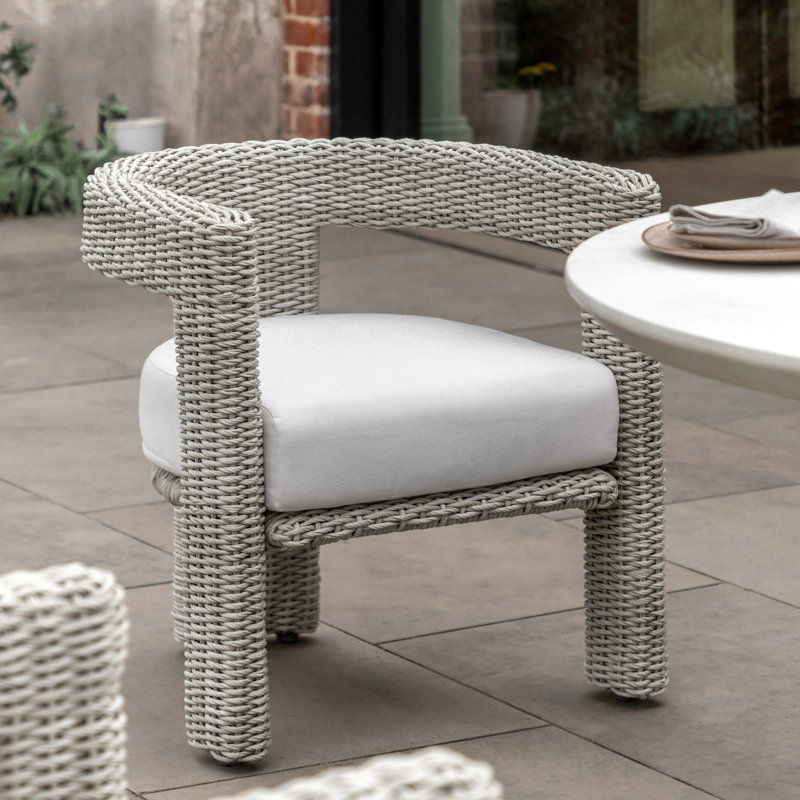 Hayley Outdoor Wicker Chair in Natural