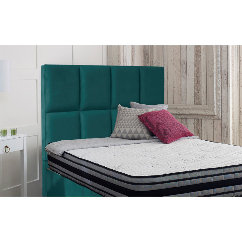 Brancy Upholstered Headboard, Small Single (2'6), Forest Green